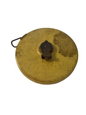 Vintage Lufkin USA Retractable Tape Measure Brass Case Cloth Tape 60 Inch Sewing